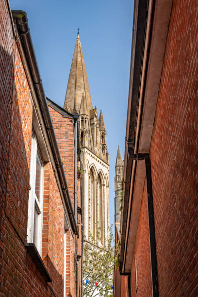 istock Truro Cathedral through city centre buildings 1796956874