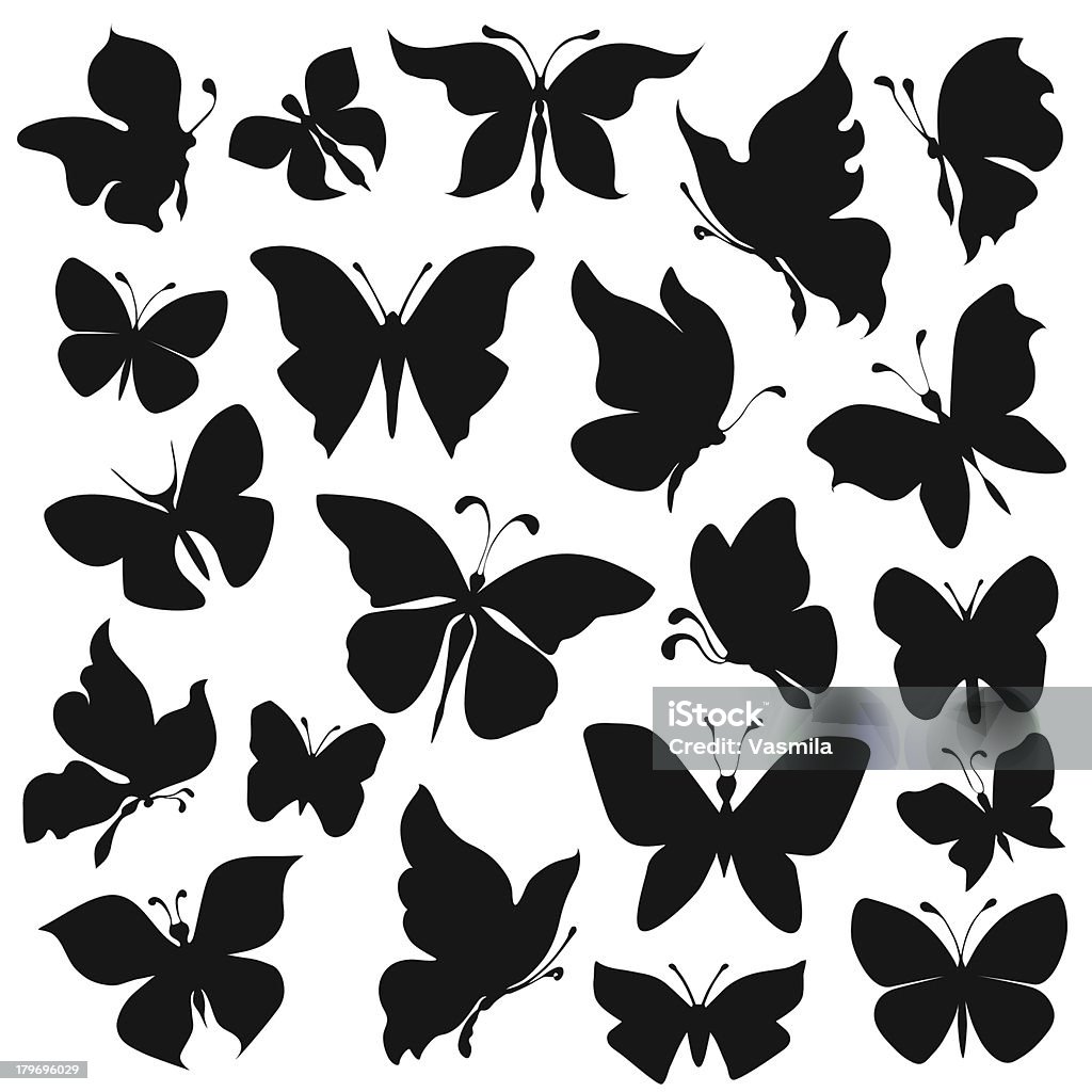 Farfalla - arte vettoriale royalty-free di Gruppo di oggetti