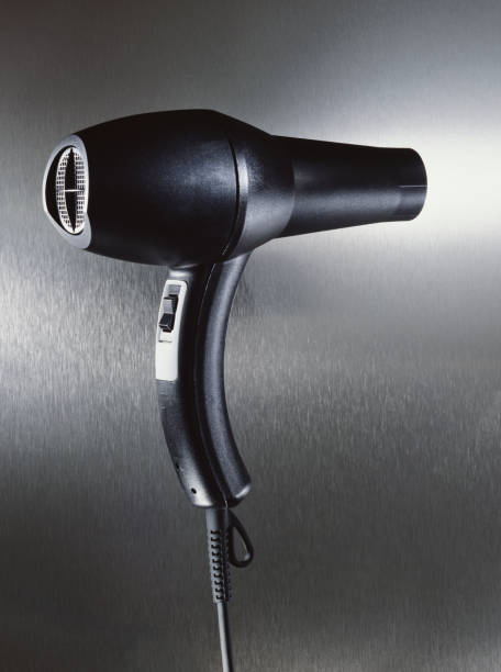 suszarka do włosów - hair dryer single object plastic black zdjęcia i obrazy z banku zdjęć