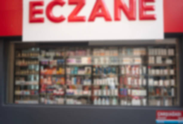 Drugstore on a street.
