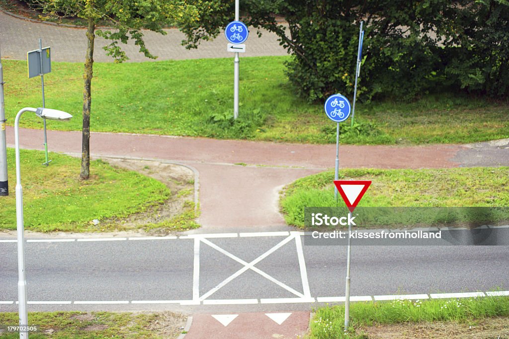 cycle road Kreuzung in den Niederlanden - Lizenzfrei BMX Stock-Foto