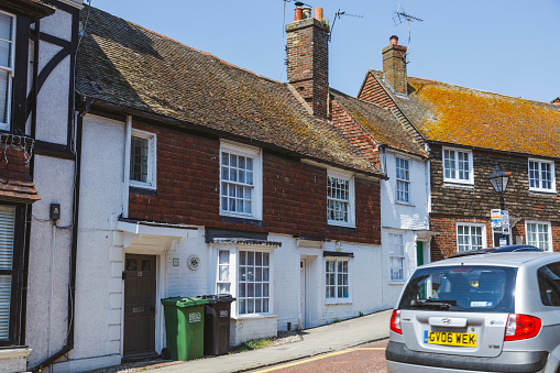 Rye, England - June 13, 2023: High St, Rye, Sussex, England.