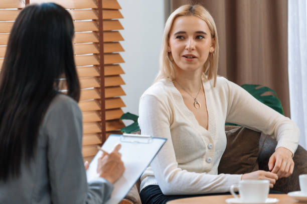 istock Psychological consultation, patient seeking help from expertise. Blithe 1797063097