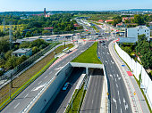 City highway Trasa Lagiewnicka in Krakow, Poland