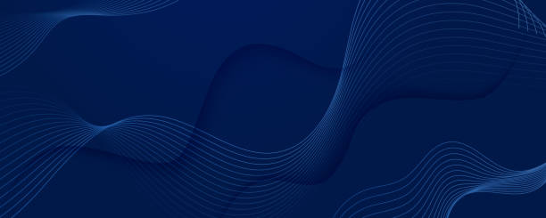 istock Dynamic blue and purple particle wave on dark blue abstract background. Abstract sound visualization. Digital structure of the wave flow of luminous particles. 1797102583