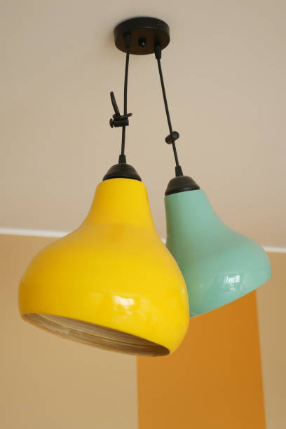 istock colorful ceiling lamp hanging in a room , 1797102592