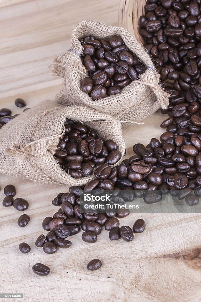 grãos de café - Foto de stock de Aniagem de Cânhamo royalty-free