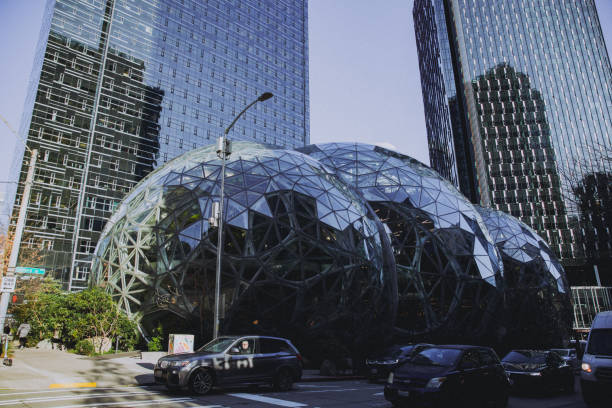 The Amazon Spheres are three spherical conservatories comprising part of the Amazon headquarters campus in Seattle, Washington, United States.