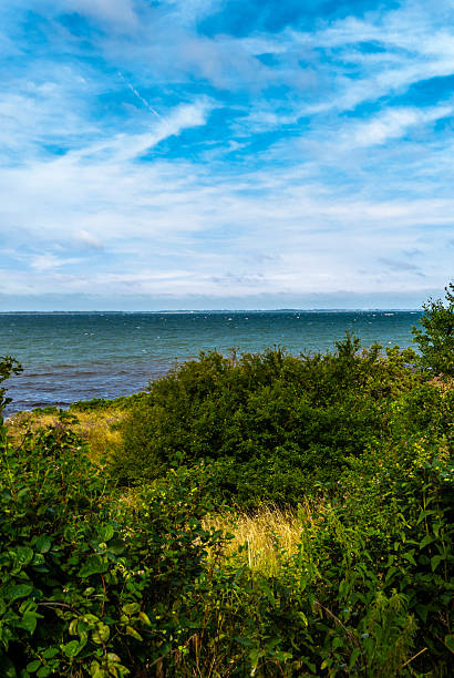 Landscape by the sea stock photo