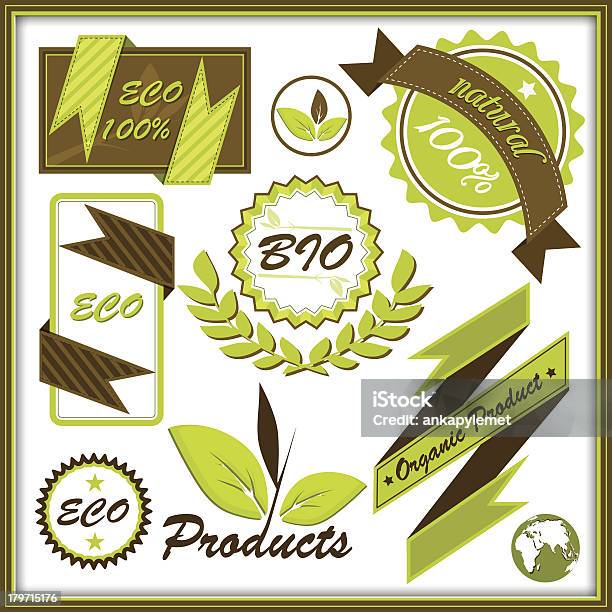 Vetores de Conjunto De Orgânicos E Rótulos e mais imagens de Alimentação Saudável - Alimentação Saudável, Beisebol, Bolsa de valores e ações