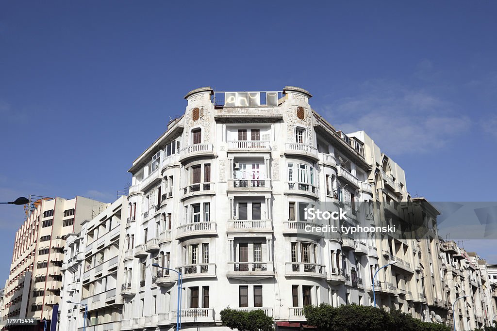 Art-Deco-Gebäude in Casablanca, Marokko - Lizenzfrei Casablanca Stock-Foto