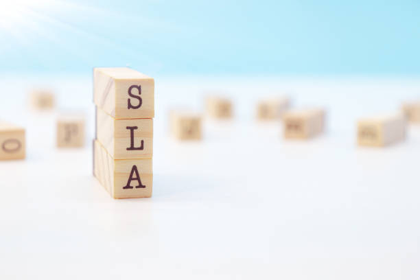 istock Service Level Agreement SLA Acronym in Wooden Cubes 1797161538
