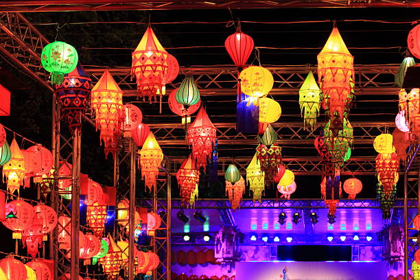 istock Beautiful thai style lantern, Chiang Mai, Thailand 179716186