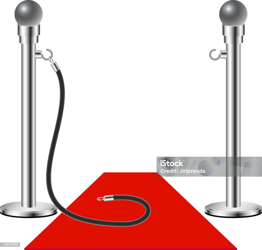 Бесплатный вход и красный ковер - Векторная графика Красная ковровая дорожка роялти-фри