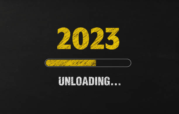 istock 2023 And Progress Bar Chalk Drawing On Blackboard 1797222557