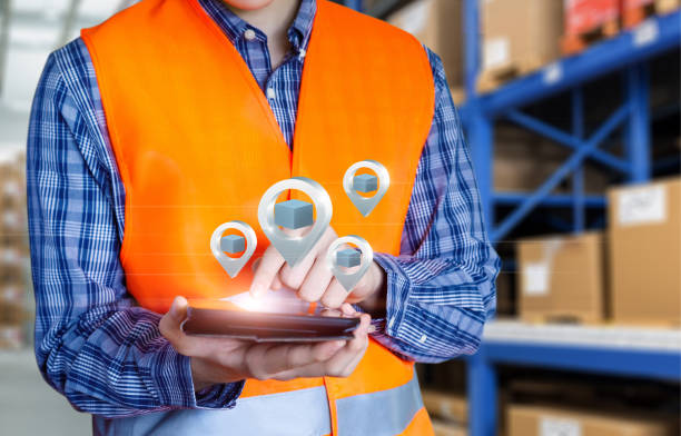 istock A storekeeper works with product locations. 1797222757