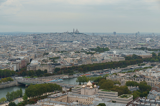 View at France capitol from Montparnasse Tower - Paris, France