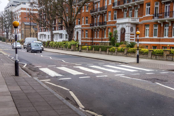 Abbey road crossroad, London, UK