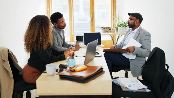 istock Businesspeople discussing during meeting at startup office 1797373530