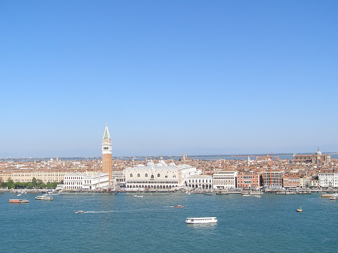 Aerial view of the city of Venice, Italy
