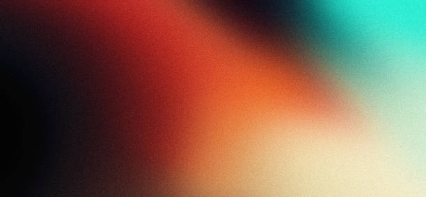 istock Dark grainy gradient background orange teal vibrant noise texture header poster banner cover backdrop design 1797454760