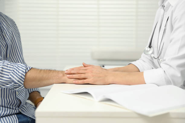 istock Patient having appointment with doctor in clinic, closeup 1797456352