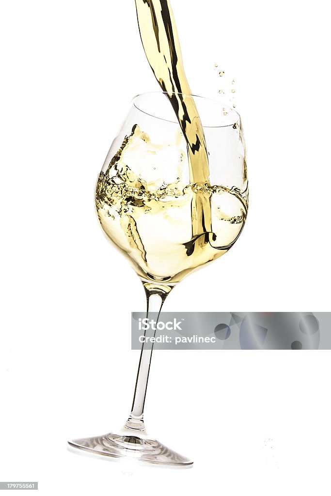 Белое вино всплеск - Стоковые фото Белое вино роялти-фри