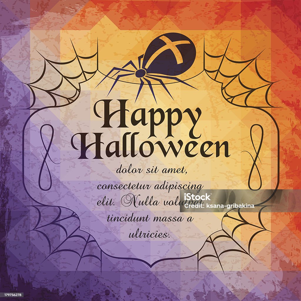 Halloween biglietto d'auguri per le feste - arte vettoriale royalty-free di Mosaico