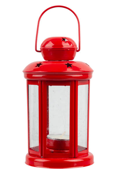 istock Retro vintage candle lantern isolated on white 1797568350