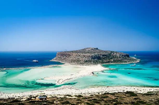 Balos beach in Crete, Greece