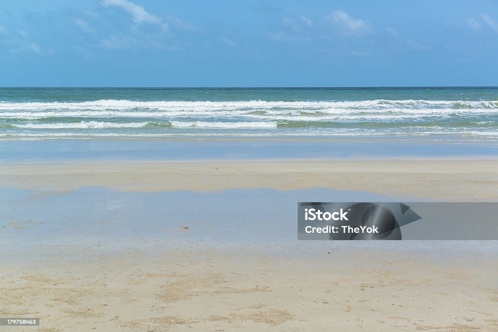 Sand beach and wave Backgrounds Stock Photo