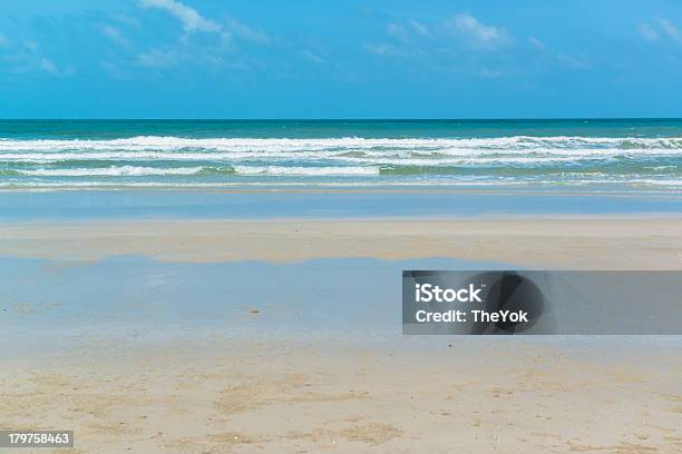 Sand Beach And Wave Stock Photo - Download Image Now - Backgrounds, Bay of Water, Beach