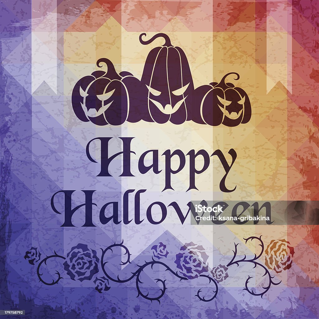 Halloween świąt Kartka okolicznościowa - Grafika wektorowa royalty-free (Abstrakcja)