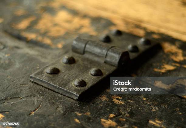 Iron Hinge Stock Photo - Download Image Now - Ancient, Architecture, Black Color