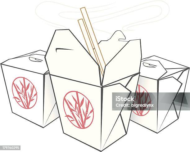 Chińskie Jedzenie Na Wynos - Stockowe grafiki wektorowe i więcej obrazów Bez ludzi - Bez ludzi, Gorąco, Grafika wektorowa