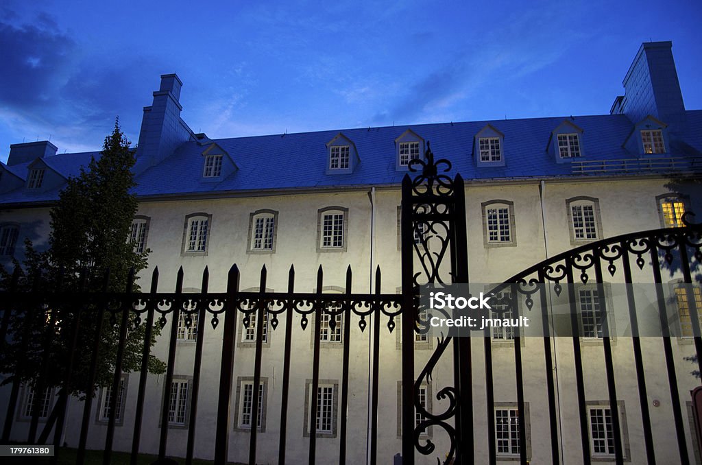 Architettura del centro storico di Quebec City, Street, Canada - Foto stock royalty-free di Ambientazione esterna