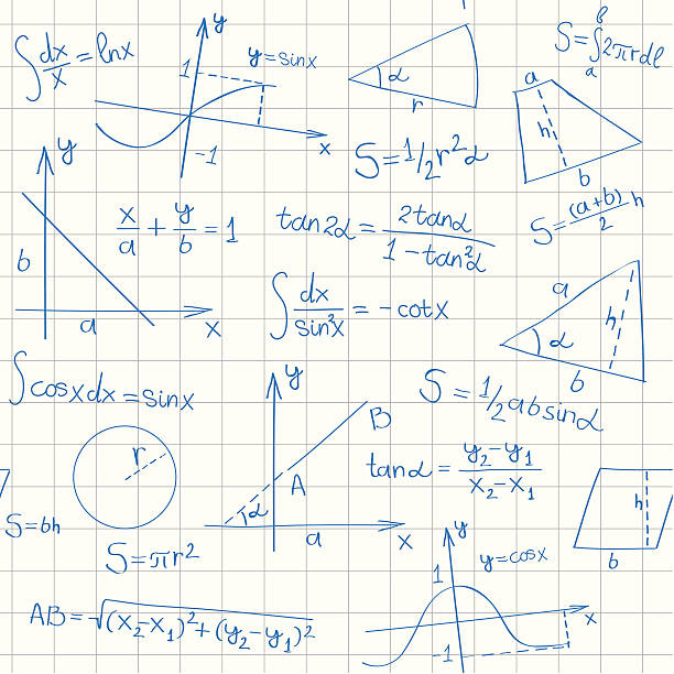 Seamless math background Seamless math background. All formulas are correct integral stock illustrations