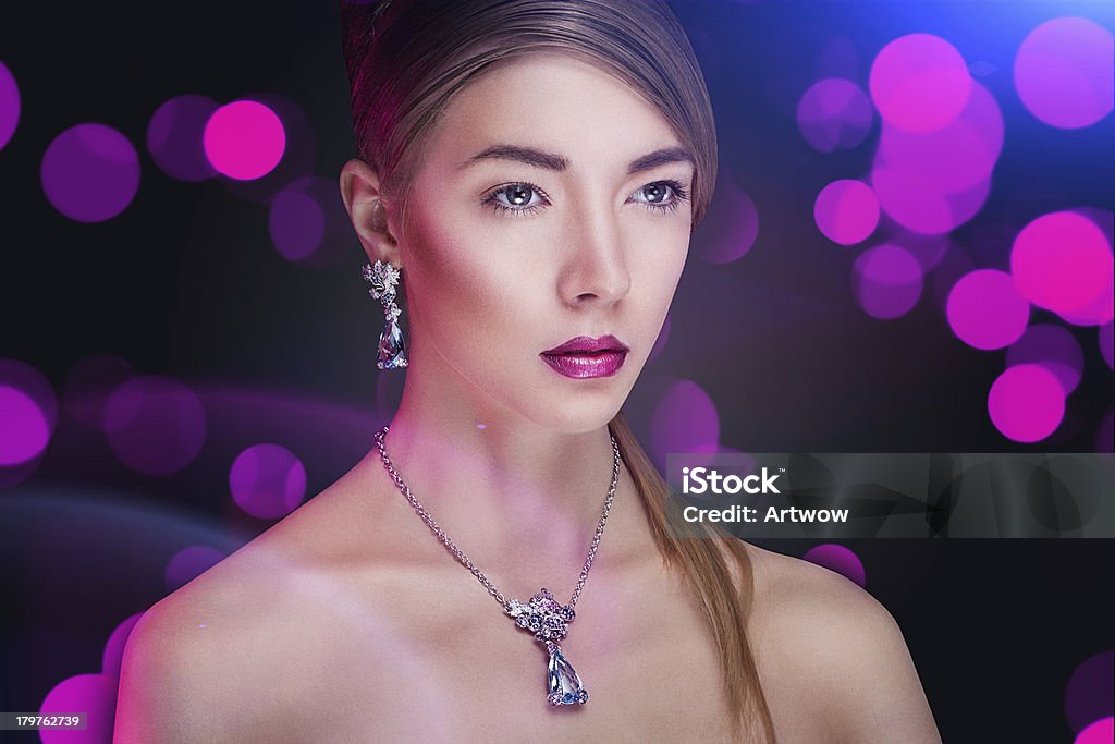 Retrato de mulher em exclusivo joias - Royalty-free Adulto Foto de stock