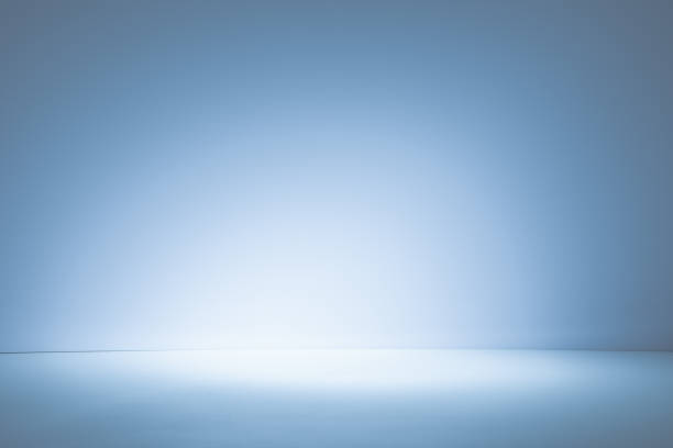 istock Empty light blue background for product presentation with light and shadow on the wall and floor 1797656947