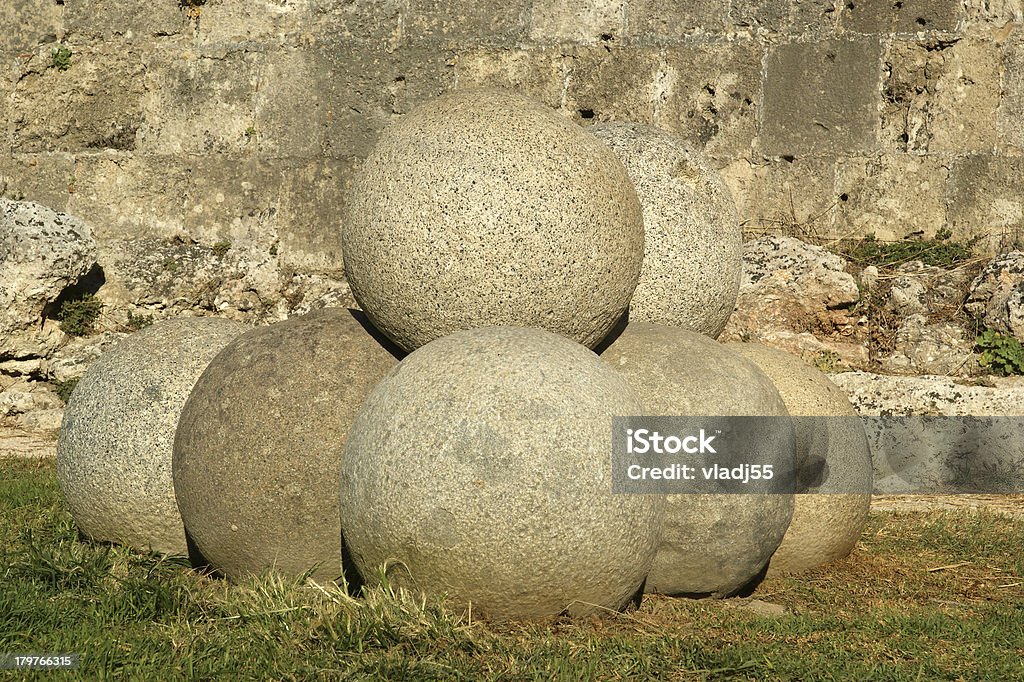 Ville médiévale murs de la ville de Rhodes, Grèce - Photo de Antique libre de droits