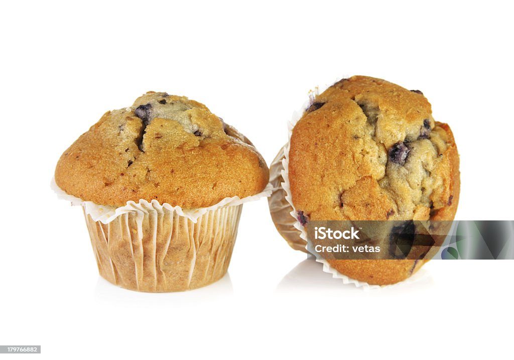 Zwei Blaubeer-muffins - Lizenzfrei Blaubeermuffin Stock-Foto