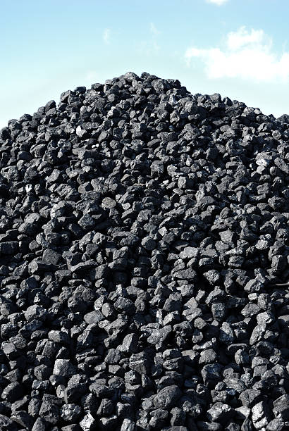 coal pile stock photo