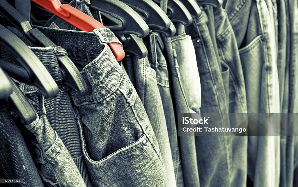 Jeans Background. Jeans Tinted Background. Abstract Stock Photo