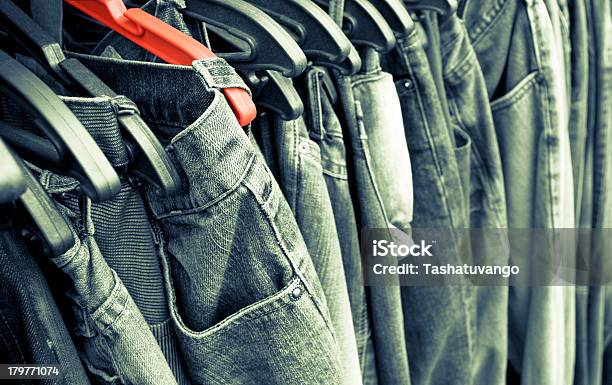 Jeans Background Stock Photo - Download Image Now - Abstract, Blue, Casual Clothing