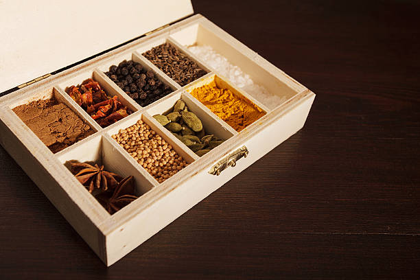 istock Wooden box full of spices 179771344