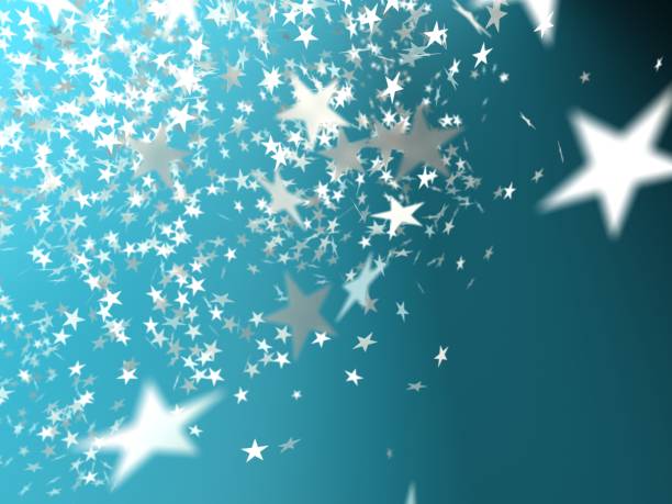 golden confetti stars falling