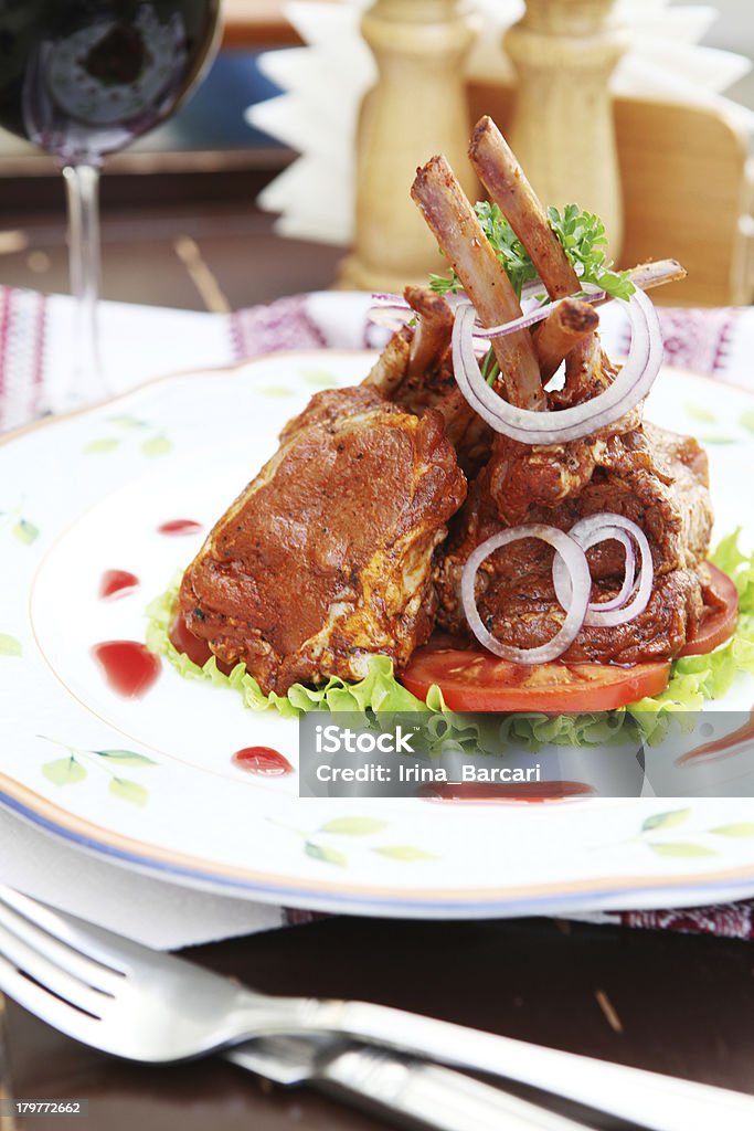 Chuletas de cordero - Foto de stock de Alimento libre de derechos