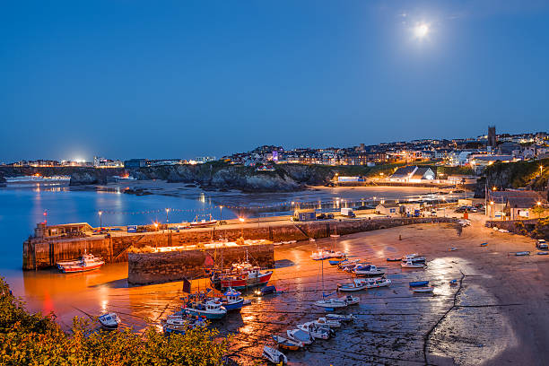 istock Nighttime view of Newquay Cornwall England 179774532