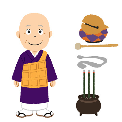 A monk refers to a person who is ordained and practising Buddhism.