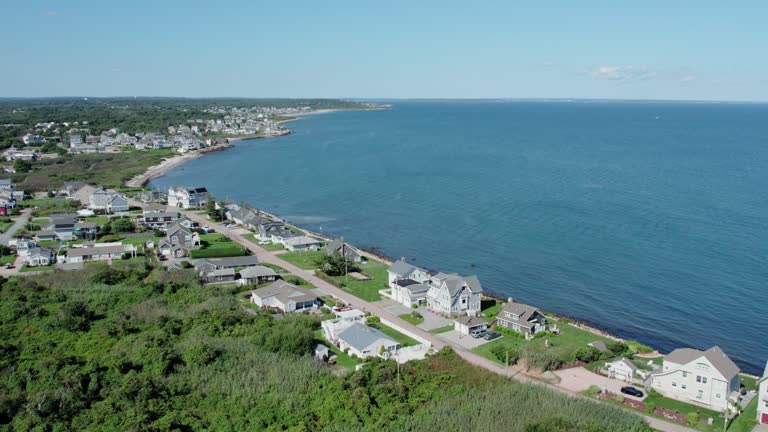 Houses on the Coast in Point Judith, Narragansett, RI